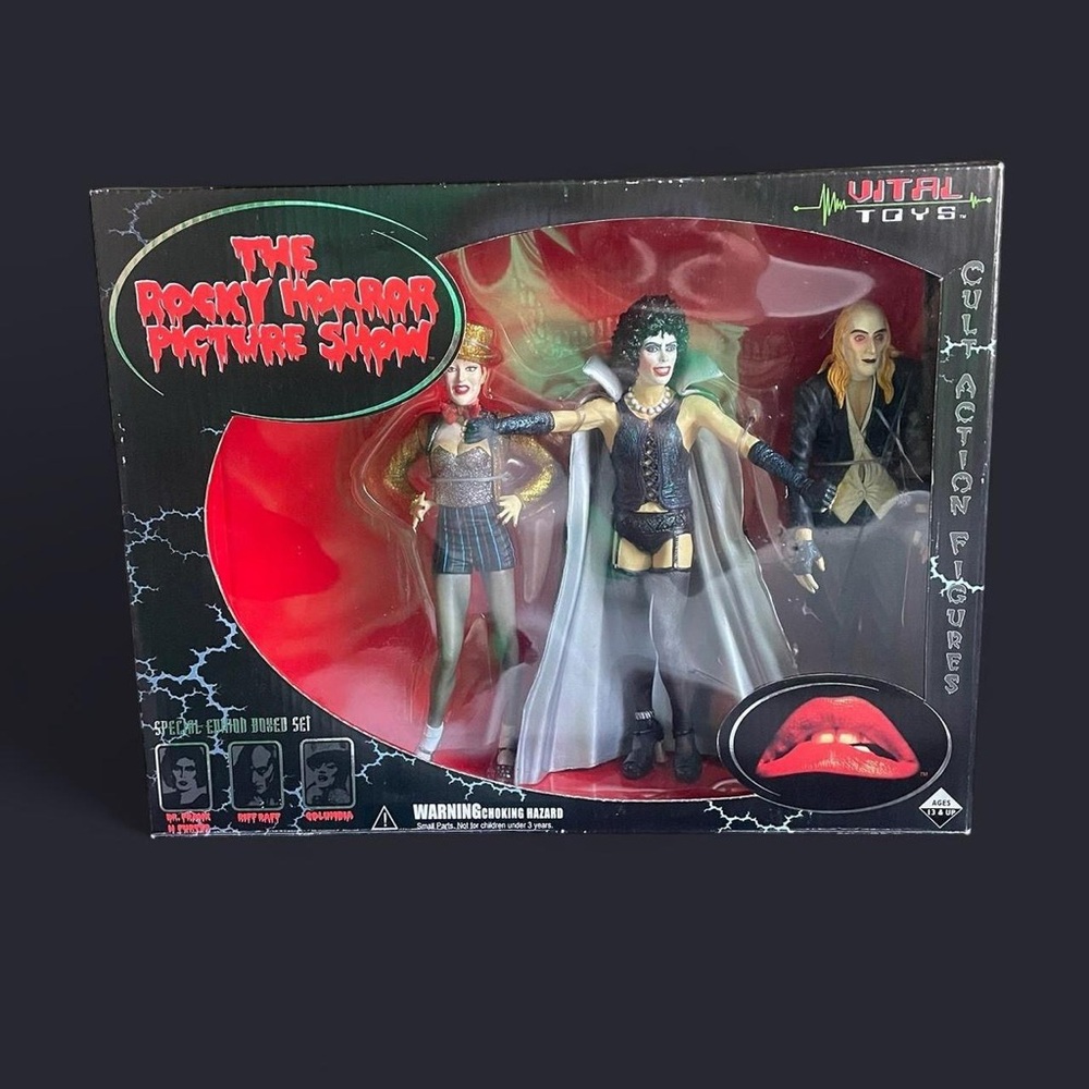 The Rocky Horror Picture Show 3-Figure Set by - Black, White, Red